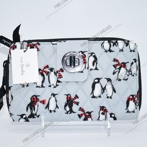 Vera Bradley Turnlock Wallet- Playful Penguins